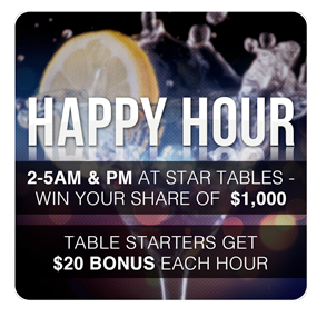 Happy Hour Promotion at RealGaming