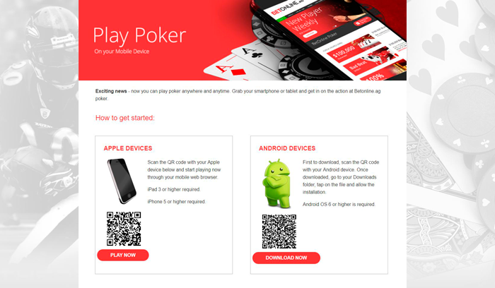 mobile betonline poker